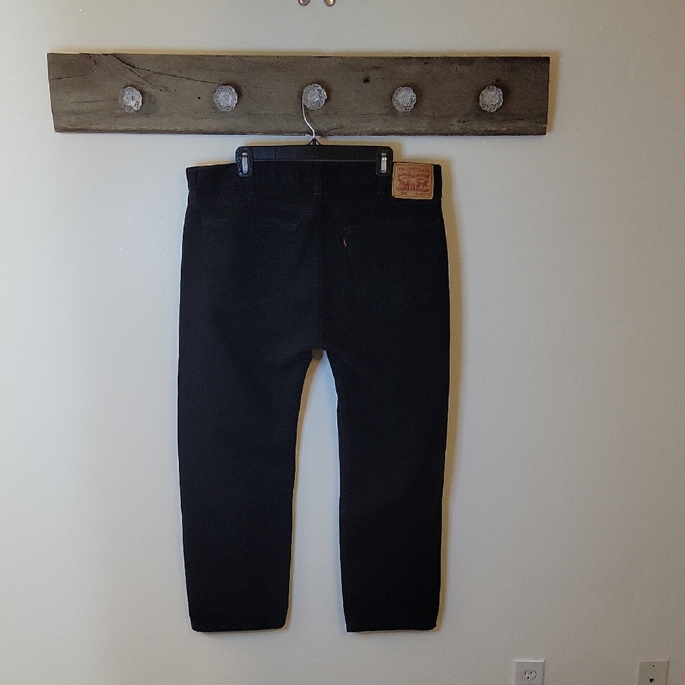 Levi's Black 505  Regular Straight Jeans SZ 38X29